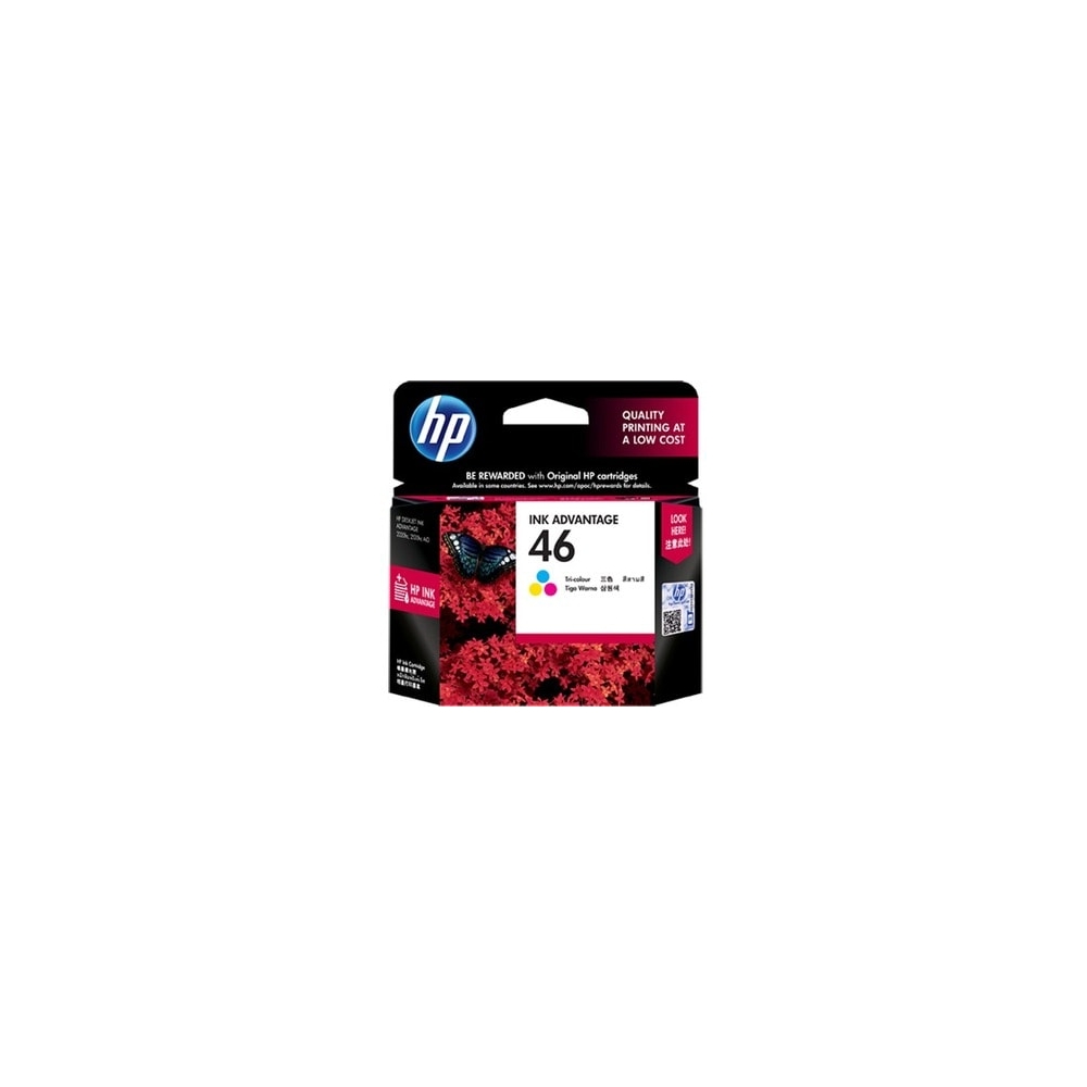 CARTUCHO DE TINTA HP 46 TRICOLOR ORIGINAL PARA IMPRESORAS - ALTA CALIDAD DE IMPRESIÓN - 1