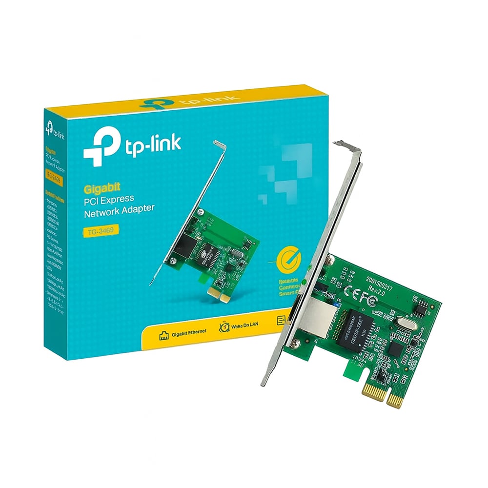 ADAPTADOR DE RED TP-LINK TG-3468 PCIE GIGABIT ETHERNET PARA CONEXIONES RÁPIDAS Y ESTABLES - 1