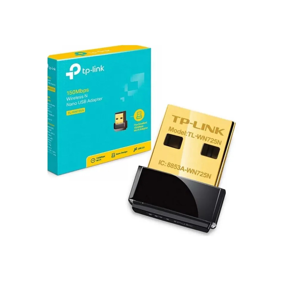 ADAPTADOR DE RED TP-LINK TL-WN725N USB 2.0, CONEXIONES RÁPIDAS 802.11B/G/N - IDEAL PARA TUS DISPOSITIVOS - 1