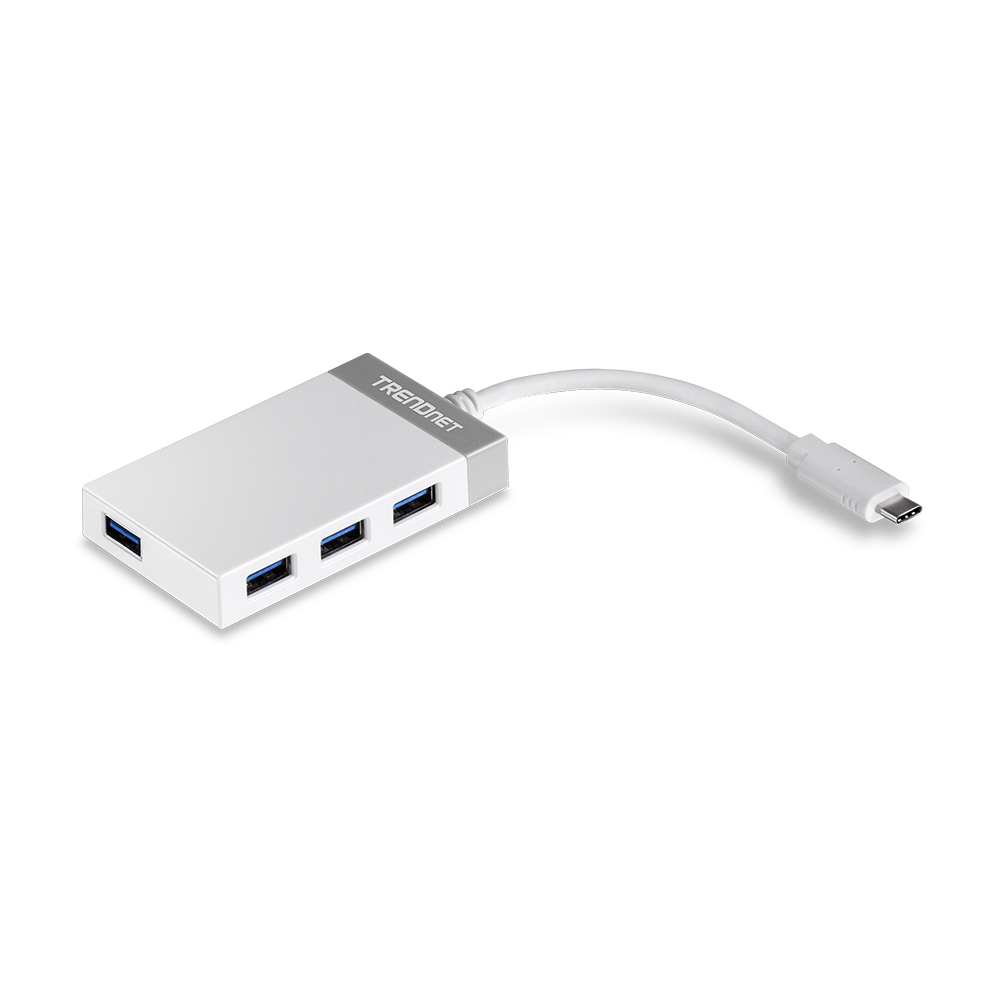 HUB USB-C TRENDNET TUC-H4E CON 4 PUERTOS USB-A Y 1 USB-C - CONECTIVIDAD RÁPIDA Y EFICIENTE - 1