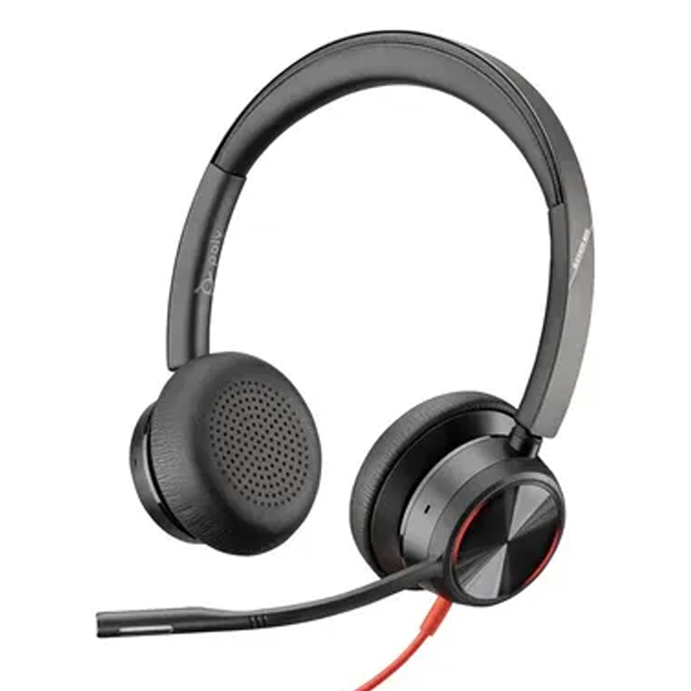 AURICULARES POLY BLACKWIRE 8225 CON CABLE, ESTÉREO, SONIDO EXCEPCIONAL Y COMODIDAD ERGONÓMICA - 1