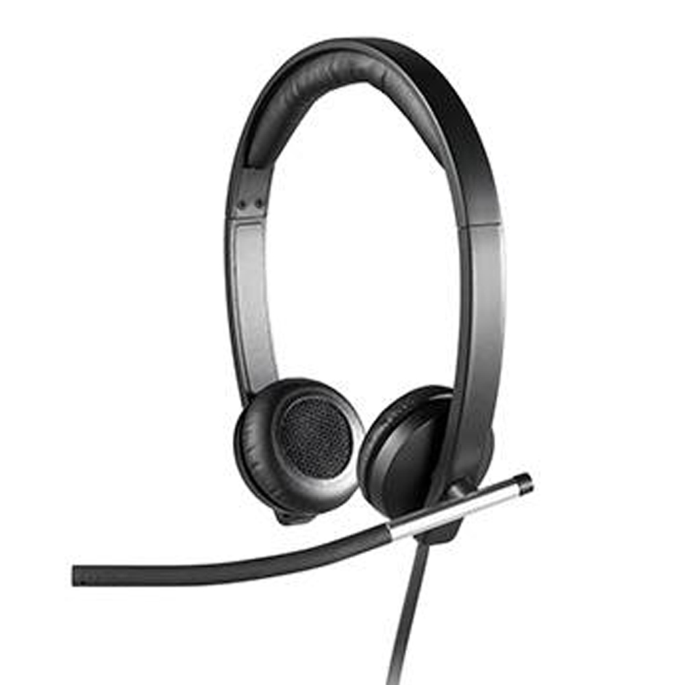 AUDÍFONO LOGITECH H650E USB STEREO CON MICRÓFONO CONECTIVIDAD USB COLOR BLACK - 1