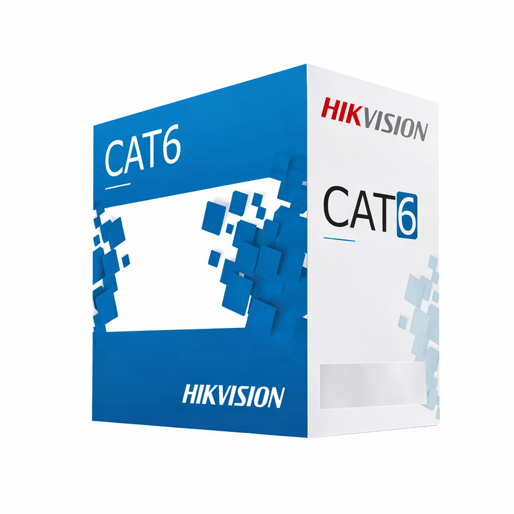 CABLE DE RED HIKVISION UTP CAT6 305M PARA INTERIOR, 4 PARES, ALTA VELOCIDAD Y CONECTIVIDAD ESTABLE - 1