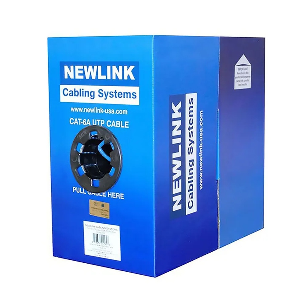 CABLE UTP CAT6 INTERIOR NEWLINK 4 PARES 23AWG AZUL - 305M IDEAL PARA CONEXIONES RÁPIDAS - 1