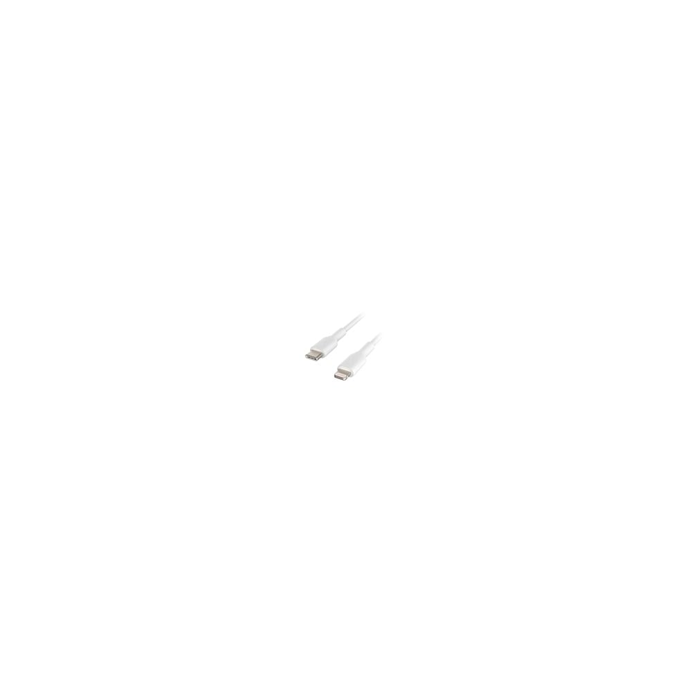 CABLE LIGHTNING BELKIN BOOSTCHARGE 1 M USB-C A LIGHTNING, BLANCO - CARGA RÁPIDA Y DURADERA - 1