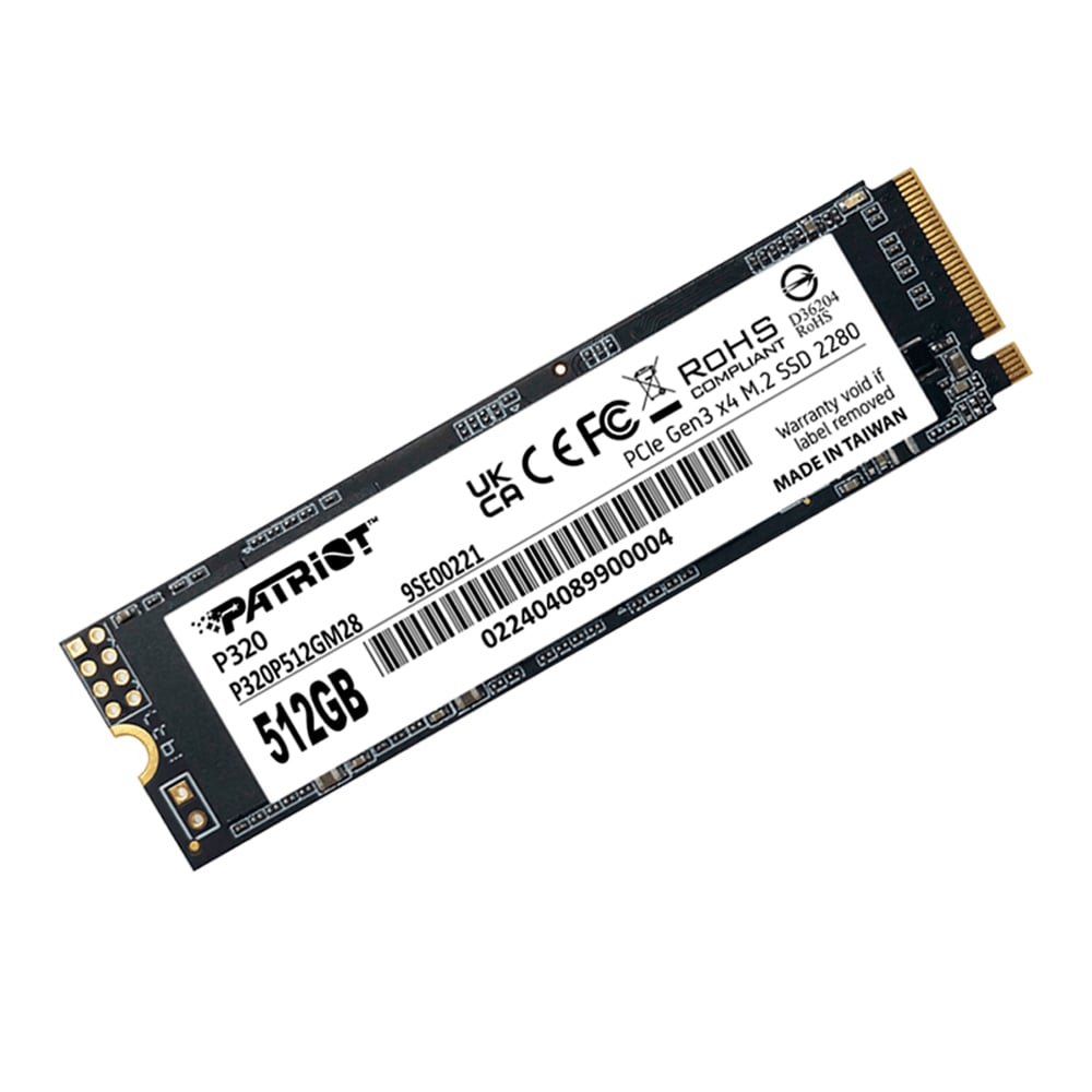 SSD M.2 PCIE PATRIOT P320 DE 512GB - RENDIMIENTO SUPERIOR Y ALTA VELOCIDAD DE ALMACENAMIENTO - 1