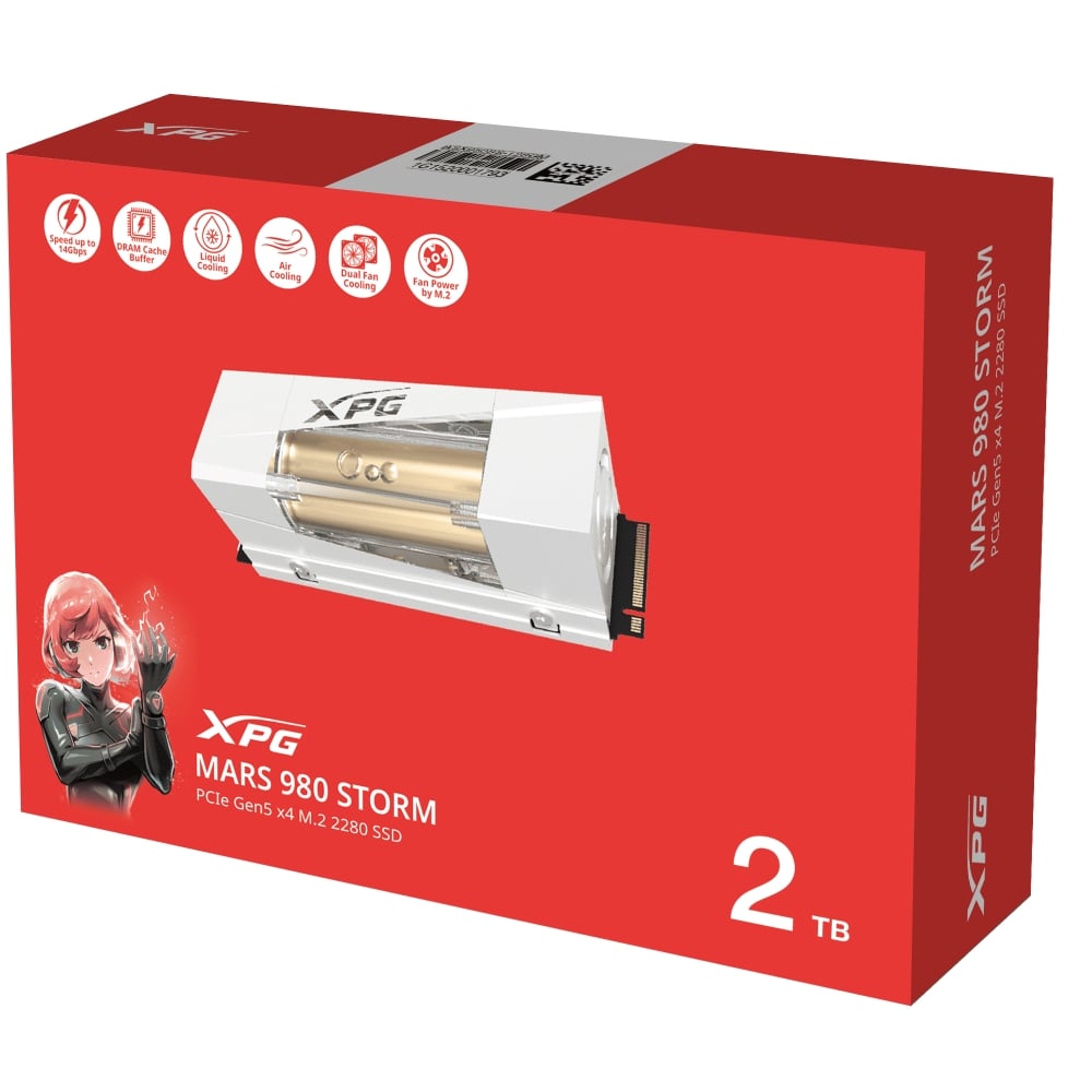 ADATA MARS 980 2TB SSD M.2 PCIE GEN5 - VELOCIDAD ULTRA RÁPIDA 14,000/13,000 MB/S - 1