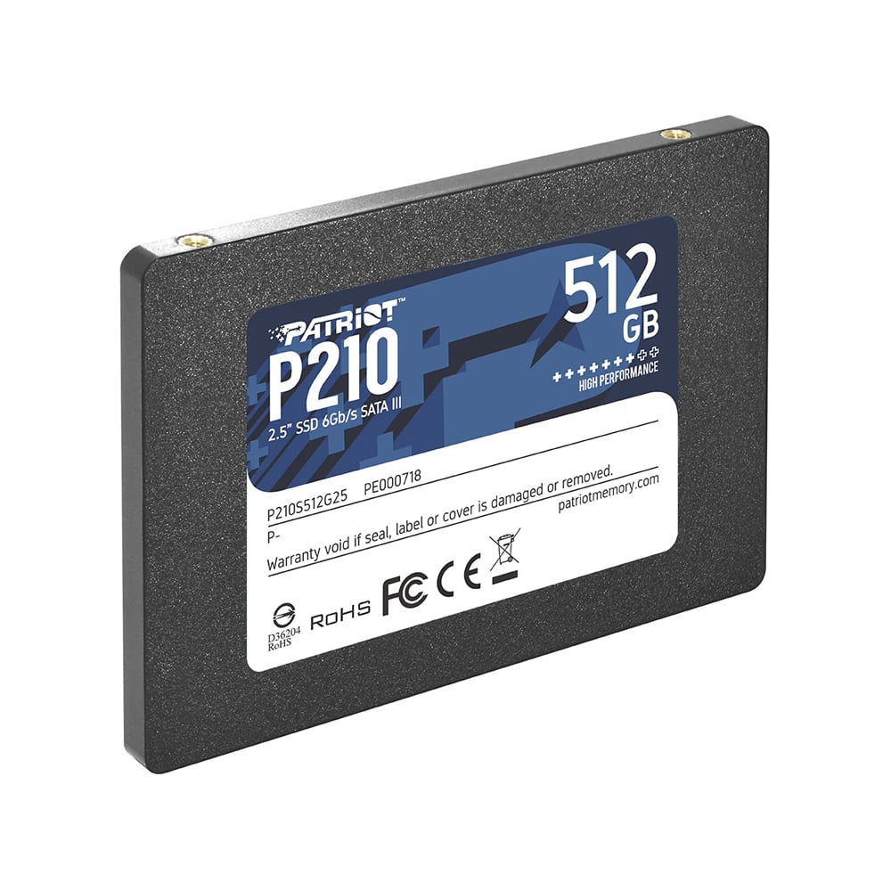 SSD PATRIOT P220 DE 512GB 2.5” SATA, RENDIMIENTO VELOZ Y ALMACENAMIENTO CONFIABLE - 1