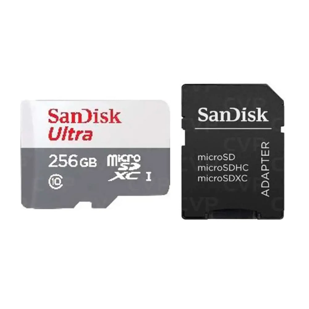 TARJETA DE MEMORIA SANDISK ULTRA 256 GB MICROSDXC UHS-I CON ADAPTADOR SD - CLASS 10, ALTA VELOCIDAD - 1