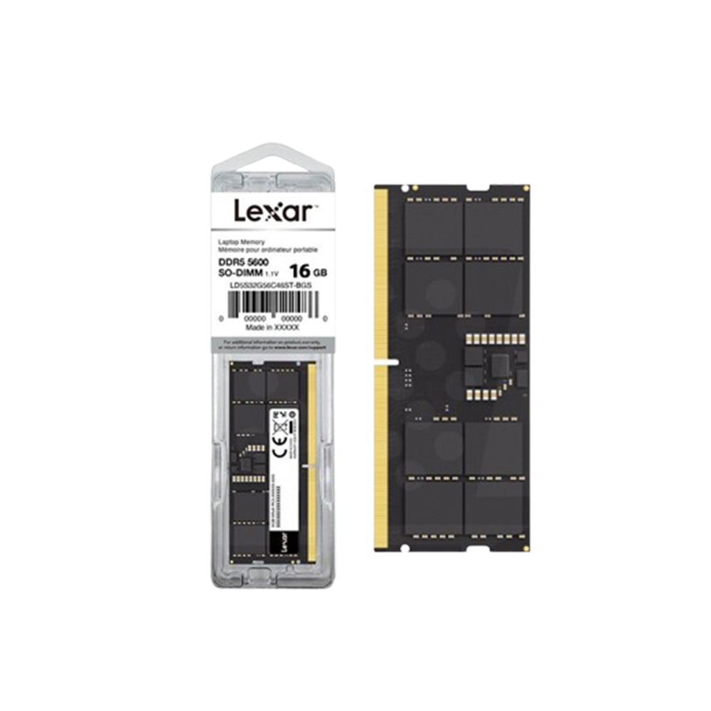 MEMORIA RAM LEXAR DDR5 5600MHZ CL46 SODIMM 16GB PARA LAPTOP - RENDIMIENTO SUPERIOR Y VELOCIDAD OPTIMIZADA - 1