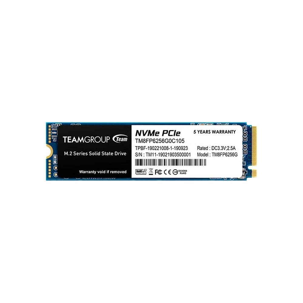 SSD TEAMGROUP MP33 256GB M.2 PCIE NVME, VELOCIDAD SUPERIOR Y GRAN CAPACIDAD PARA MEJORAR TU PC - 1
