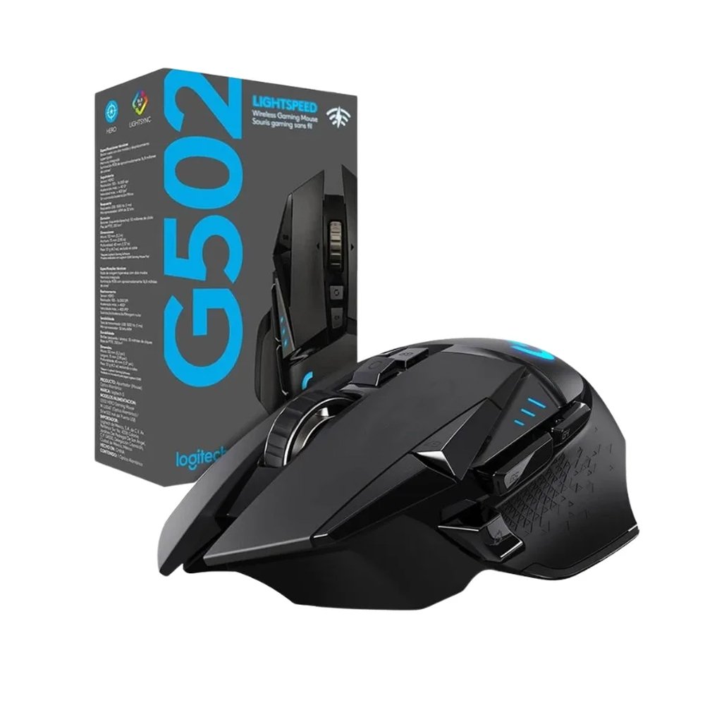 MOUSE GAMING LOGITECH G502 LIGHTSPEED HERO 25K - ALTA PRECISIÓN, INALÁMBRICO, RGB PERSONALIZABLE - 1