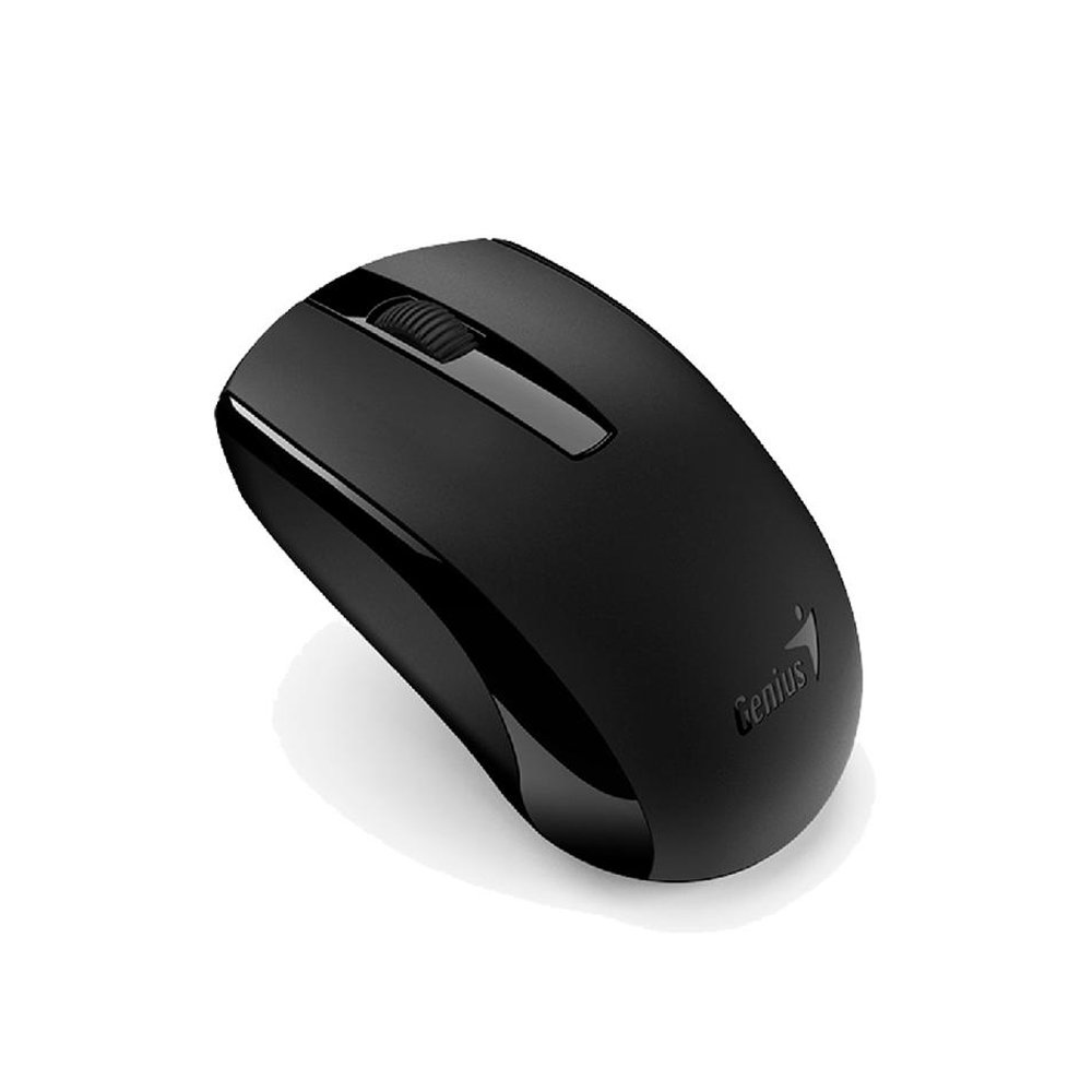 MOUSE GENIUS ECO-8100 INALÁMBRICO RECARGABLE, COLOR NEGRO, TECNOLOGÍA BLUEEYE, DISEÑO ERGONÓMICO - 1