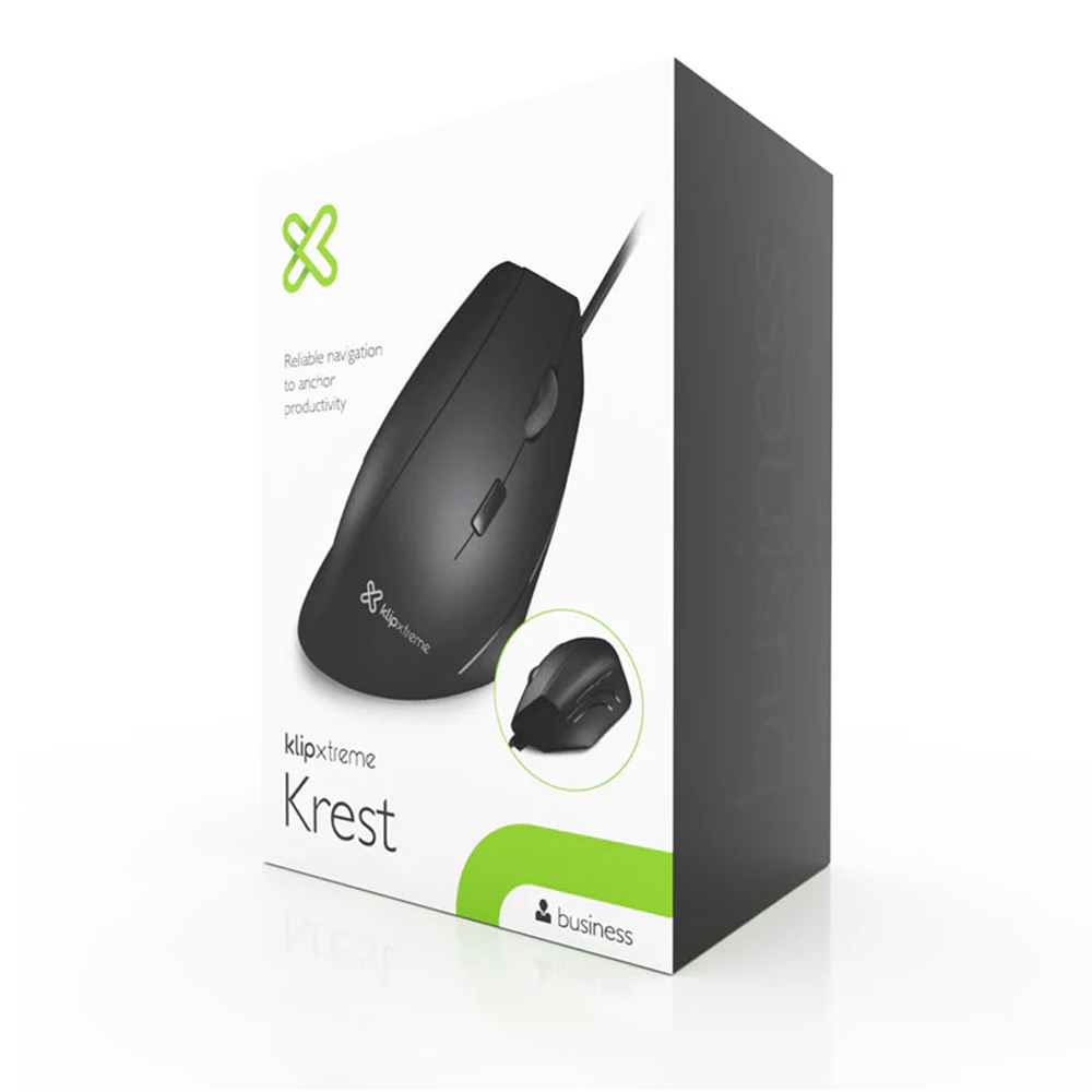 MOUSE VERTICAL KLIP XTREME KMO-505, USB ERGONÓMICO PARA CONFORT Y PRECISIÓN EN CADA CLIC - 1