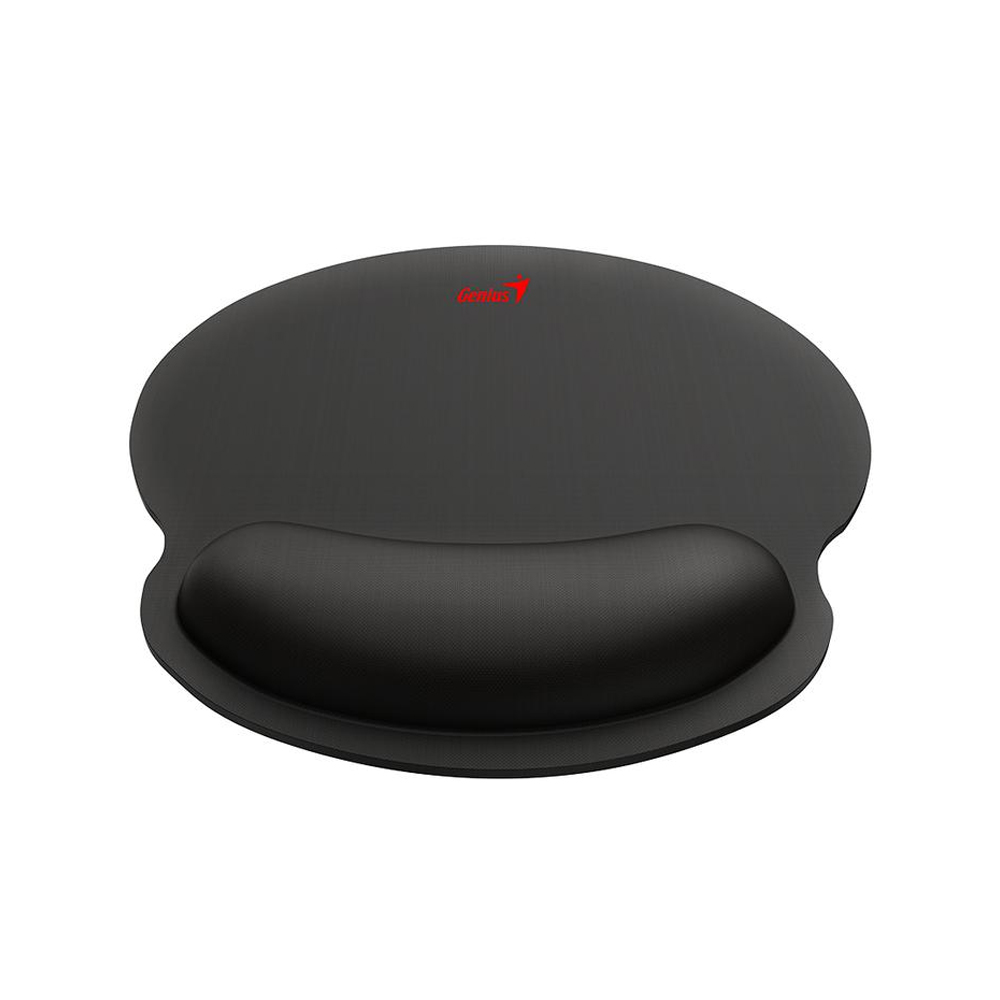 GENIUS G-WMP 100: MOUSE PAD CON DESCANSADOR ERGONÓMICO, COLOR NEGRO, IDEAL PARA OFICINA Y GAMING. - 1