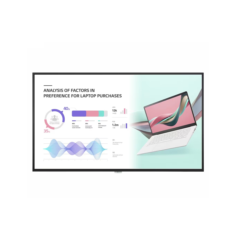 MONITOR LG LED 55' ULTRA HD 55UH5J-H - IMÁGENES VIBRANTES Y AMPLIO TAMAÑO PARA NEGOCIOS Y ENTRETENIMIENTO - 1