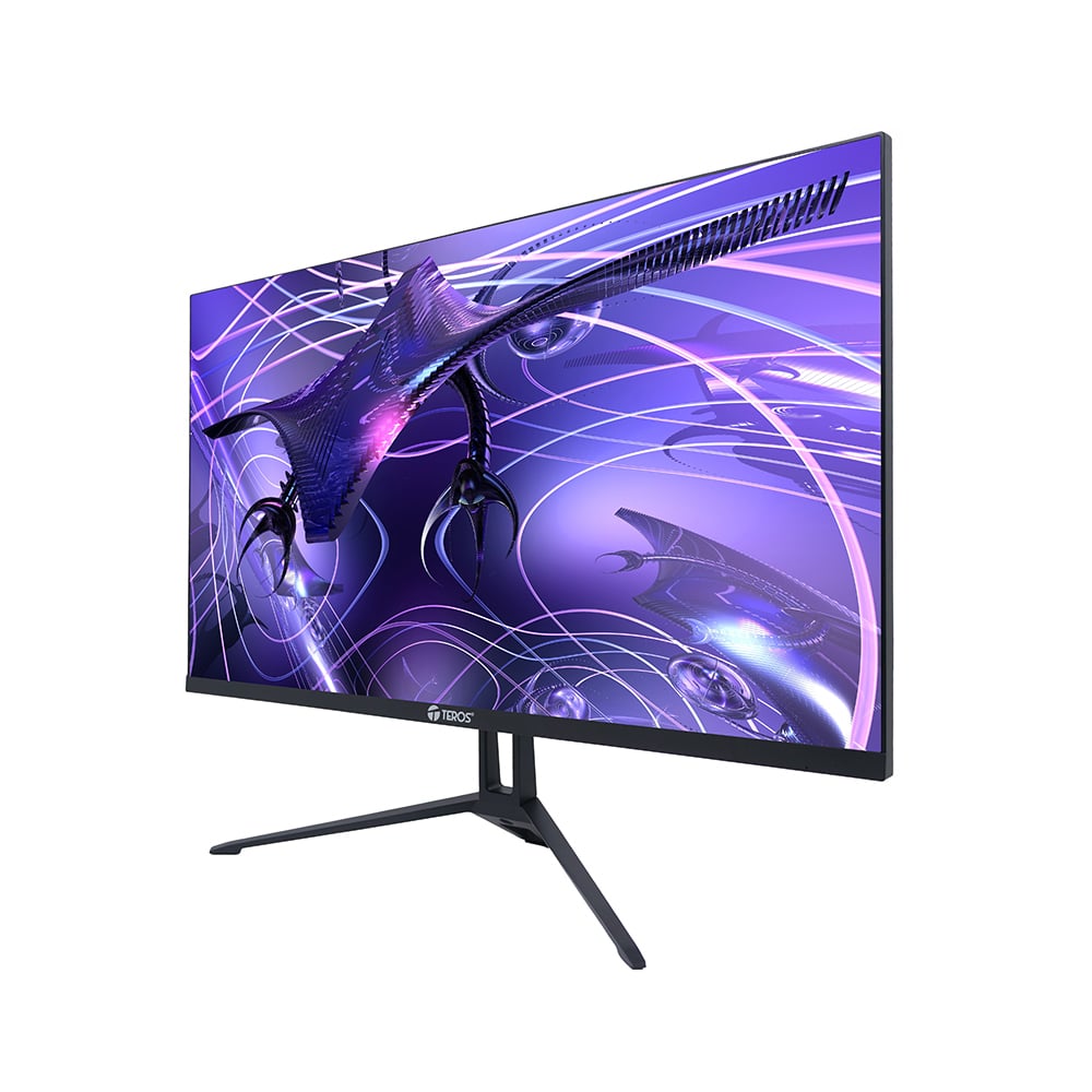 MONITOR PLANO TEROS TE-2417S 23.8' FHD IPS 144HZ 1MS - IDEAL PARA GAMING, HDMI Y DP, COLOR NEGRO - 1