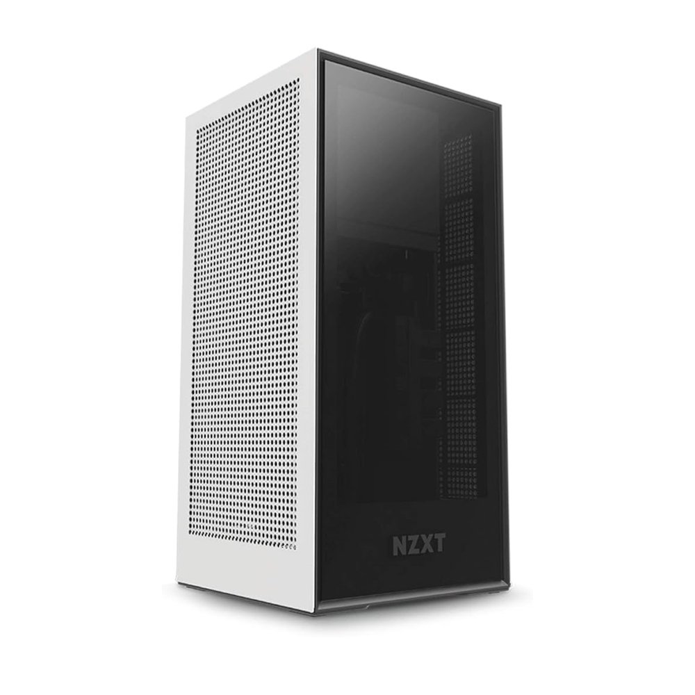 CASE-PC NZXT H1 SFX BLANCO CON WATERCOOLER Y RISER CARD - 1
