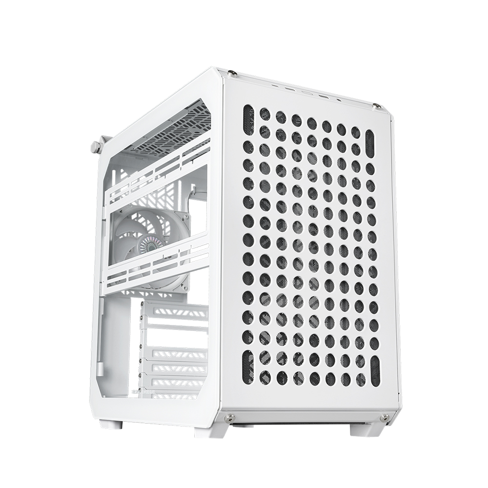 CASE MID TOWER COOLER MASTER QUBE 500 BLANCO - DISEÑO ELEGANTE, AMPLIA VENTILACIÓN Y ESPACIO INTERIOR - 1
