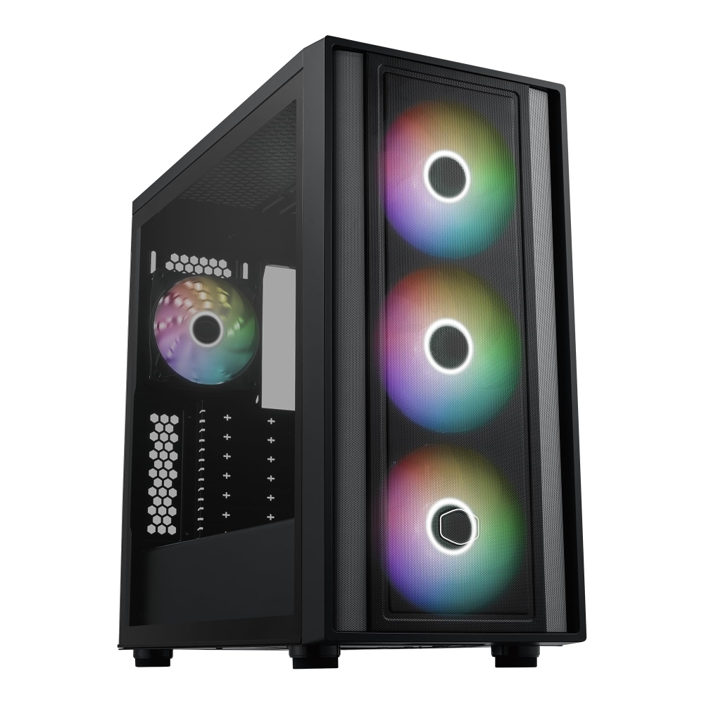 CASE MID TOWER COOLER MASTER FRAME 600 NEGRO - DISEÑO ELEGANTE, AMPLIO ESPACIO Y VENTILACIÓN ÓPTIMA - 1