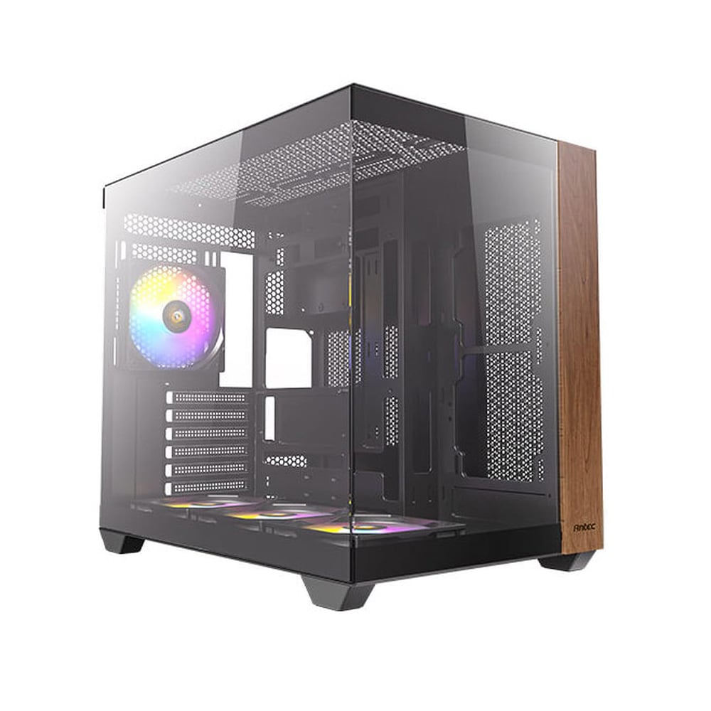 CAJA DE PC ANTEC CX800 WOOD NEGRA ATX CON 4 VENTANAS Y 2 SOPORTES PARA VENTILADORES - 1
