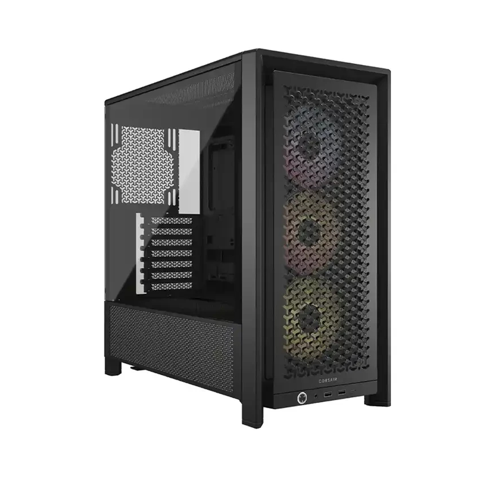 CAJA CORSAIR 4000D RGB AIRFLOW ATX - TOWER MEDIA, DISEÑO NEGRO Y EXCELENTE VENTILACIÓN - 1