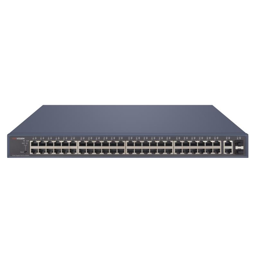 HIKVISION SWITCH ADMINISTRADOR 48 PUERTOS POE, 1000M, 470W, IDEAL PARA PROYECTOS DE RED - 1