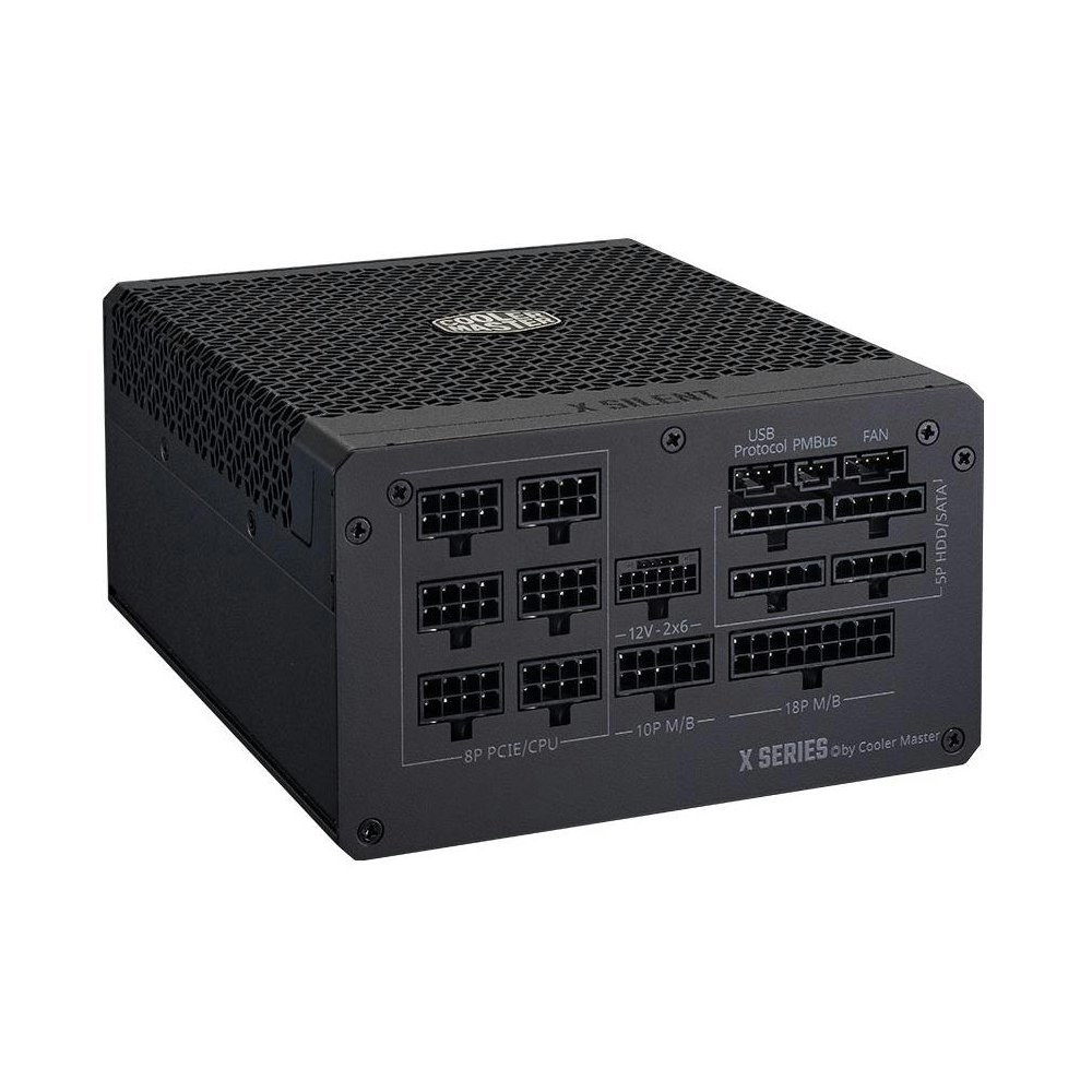 FUENTE DE PODER COOLER MASTER X SILENT EDGE PLATINUM 1100W - EFICIENCIA Y SILENCIO EN TU PC - 1