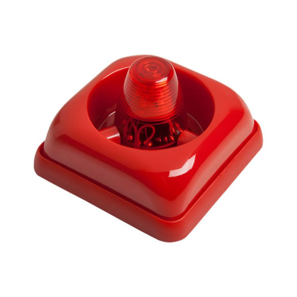 SIRENA INTERIOR COFEM CON FLASH 24V - ALARMA ACÚSTICA Y LUZ DE EMERGENCIA COMPACTA - 1