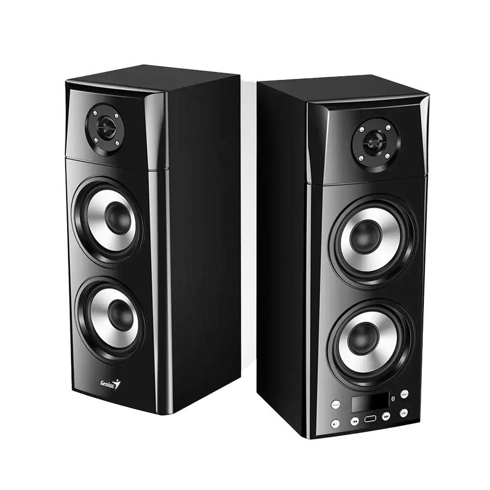 PARLANTE GENIUS SP-HF2800BT 2.0 - 60W, BLUETOOTH, NEGRO - SONIDO POTENTE Y CONEXIÓN INALÁMBRICA - 1