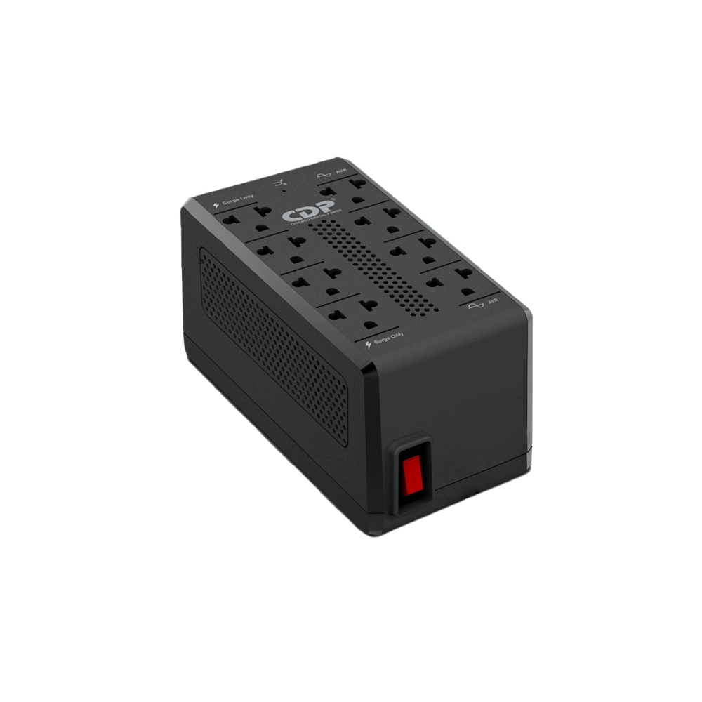 ESTABILIZADOR AUTOMÁTICO DE VOLTAJE CDP RAVR1008I 900VA/450W CON SUPRESIÓN DE PICOS - PROTECCIÓN CONFIABLE - 1
