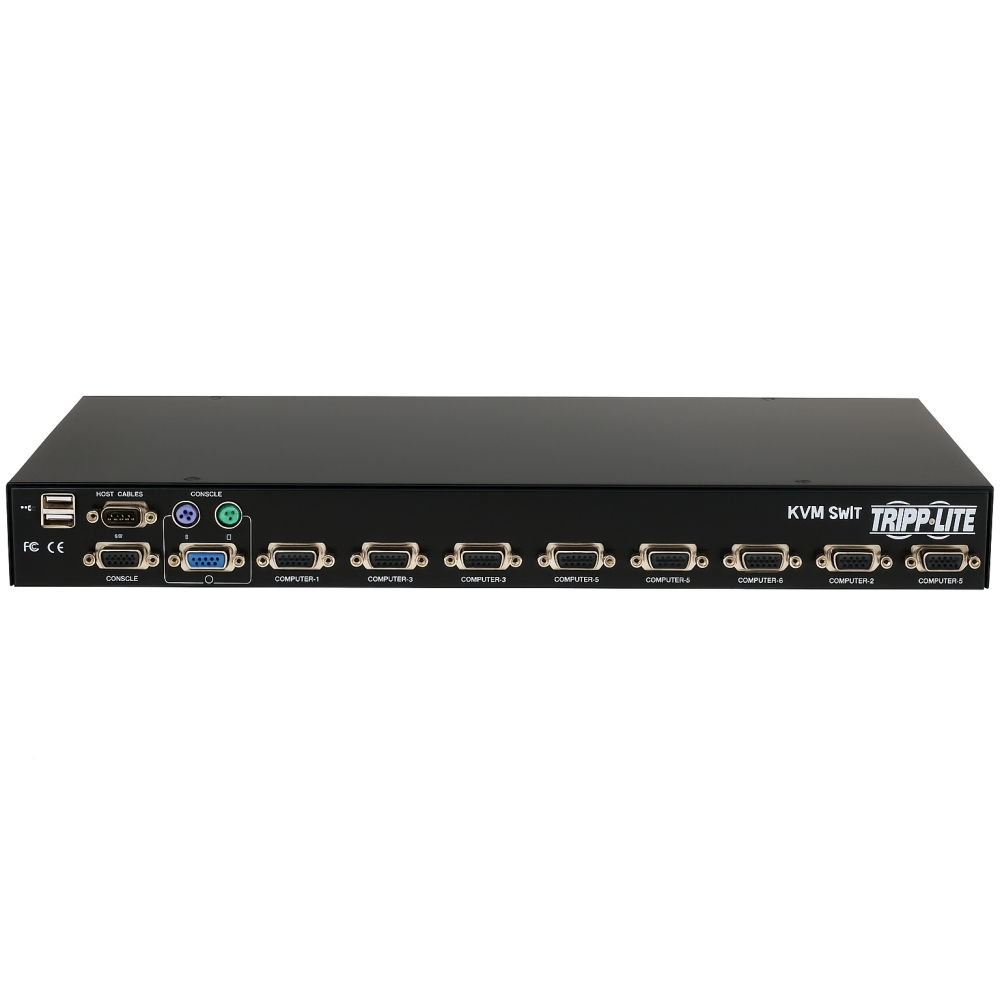 KVM SWITCH EATON DE 8 PUERTOS - CONTROLA 8 PCS CON UN TECLADO, MONITOR Y RATÓN DESDE UN SOLO LUGAR. - 1