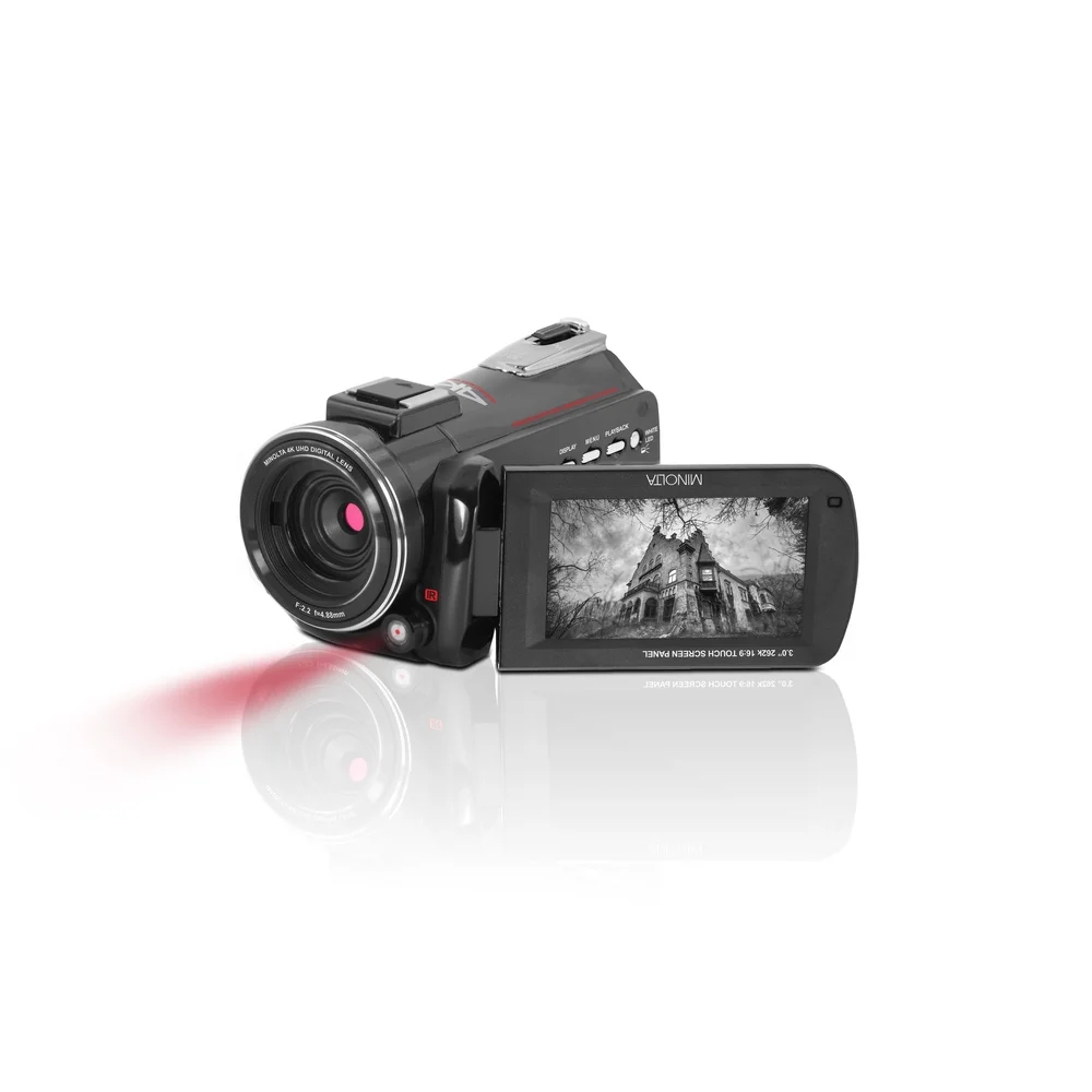 CÁMARA DE VIDEO MINOLTA MN4K40NV 4K CON VISIÓN NOCTURNA IR, GRABACIÓN UHD Y DISEÑO COMPACTO. - 1