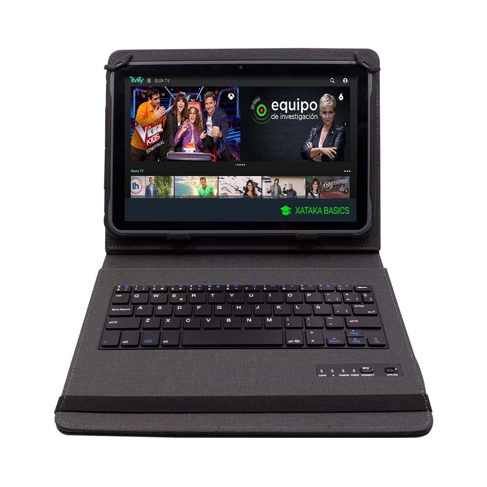 ESTUCHE CON TECLADO MICRO USB ADVANCE PARA TABLET SP5737 - CORAL, DISEÑO PRÁCTICO Y LIGERO - 1
