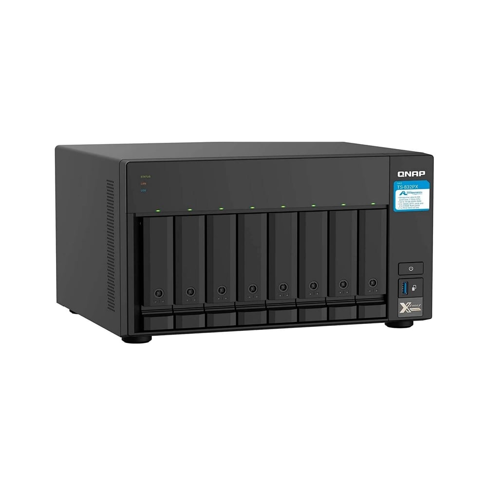 SERVIDOR NAS QNAP TS-832PX-4G 4GB DDR4 8 BAHÍAS SATA - 1