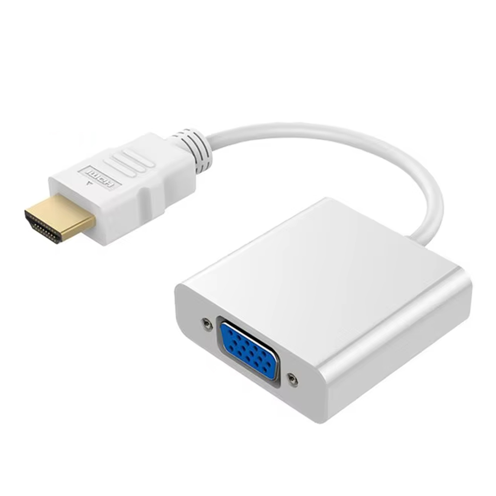 ADAPTADOR HDMI A VGA KUMO PARA PC Y MAC - CONVIERTE SEÑALES DIGITALES EN ANALÓGICAS, COMPACTO Y PRÁCTICO - 1