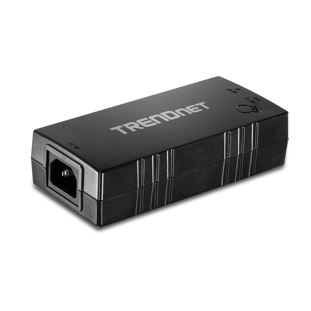 INYECTOR POE GIGABIT TRENDNET TPE-115GI, FULL DUPLEX, IDEAL PARA EQUIPOS DE RED Y CCTV - 1
