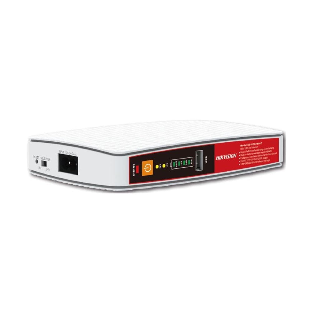 CARGADOR HIKVISION MINI UPS 18W 8000 MAH - POTENTE Y COMPACTO, ENTRADA 5V/9V/12V DC, USB IDEAL PARA DISPOSITIVOS - 1