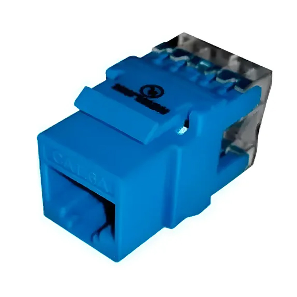 KEYSTONE JACK CAT6A NEWLINK AZUL | ALTA VELOCIDAD, CONECTIVIDAD MEJORADA PARA REDES ESTABLES - 1