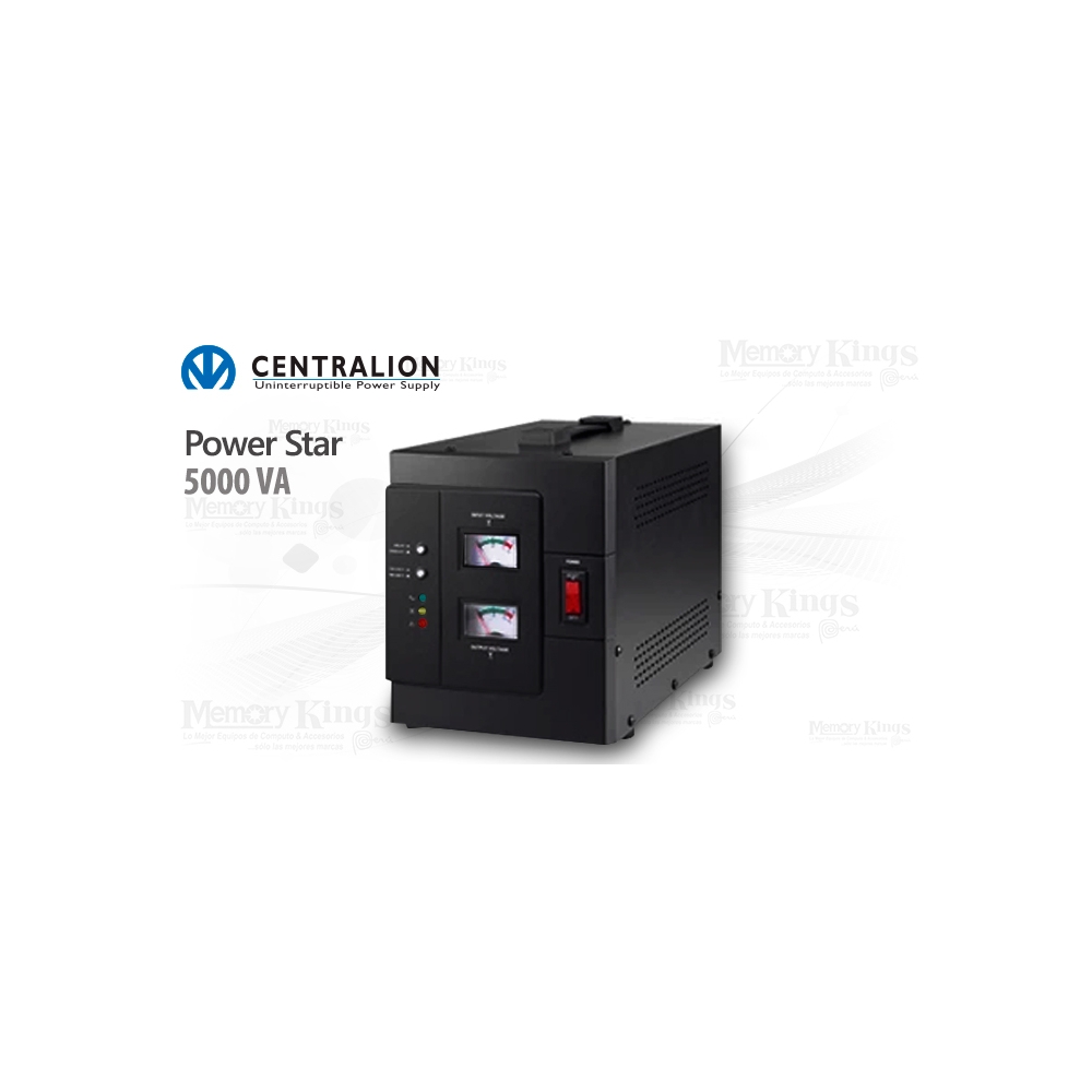 ESTABILIZADOR DE ENERGÍA CENTRALION 5000VA (3000W) PARA MÁXIMA PROTECCIÓN Y ESTABILIDAD ELÉCTRICA - 1