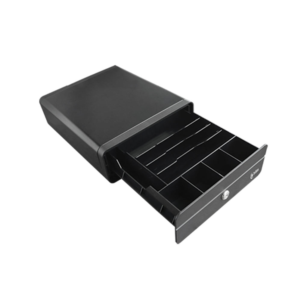 CAJA DE DINERO 3NSTAR CD205 3 COMPARTIMIENTOS 2 POSICIONES DE BLOQUEO ACERO LAMINADO NEGRO - 1