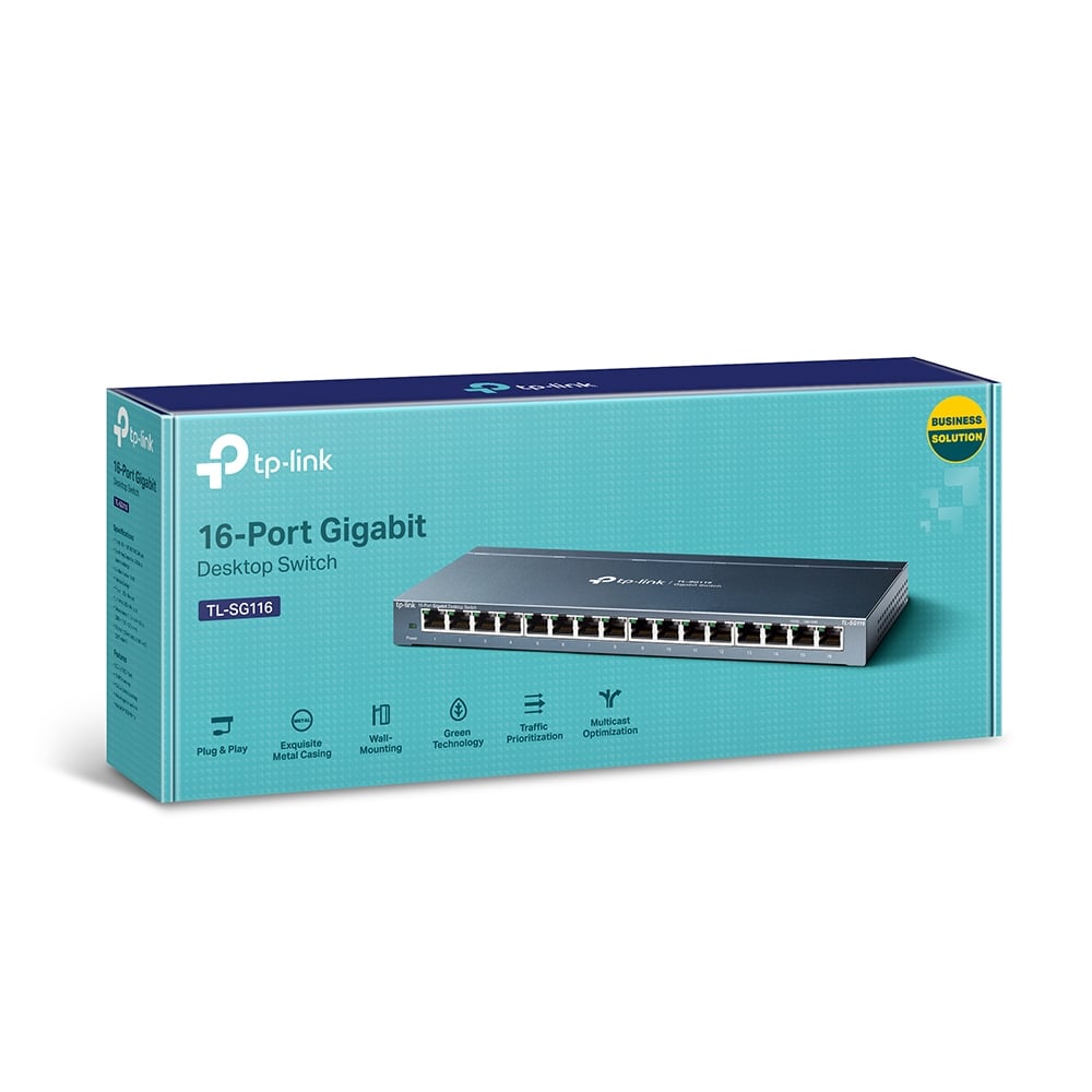 SWITCH GBE TP-LINK TL-SG116 16PT ESCRITORIO  VELOCIDAD - 1