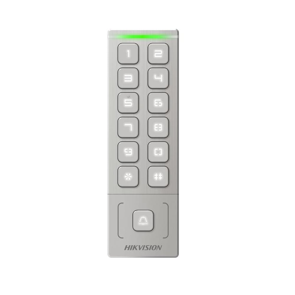 CONTROL ACCESO HIKVISION EXTERIOR TARJETA Y CLAVE - 1