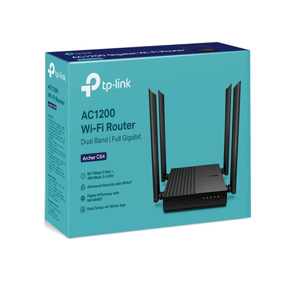 ROUTER TP-LINK AC1200 DOBLE BANDA GIGABIT 2.4-5GHZ | CONEXIÓN RÁPIDA Y ESTABLE PARA TU HOGAR - 1