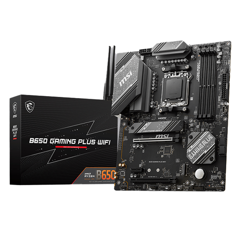 MOTHERBOARD MSI B650 GAMING PLUS WIFI ATX PARA AMD, DDR5 256GB 7200MHZ, ALTA VELOCIDAD Y RENDIMIENTO - 1