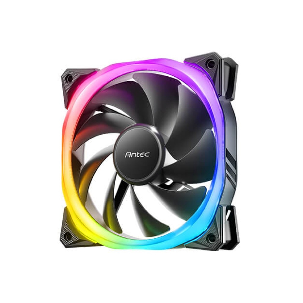 VENTILADOR ANTEC FUSION 120 ARGB - ALTA VELOCIDAD, ILUMINACIÓN RGB, 3 CONECTORES, REFRIGERACIÓN EFICIENTE - 1