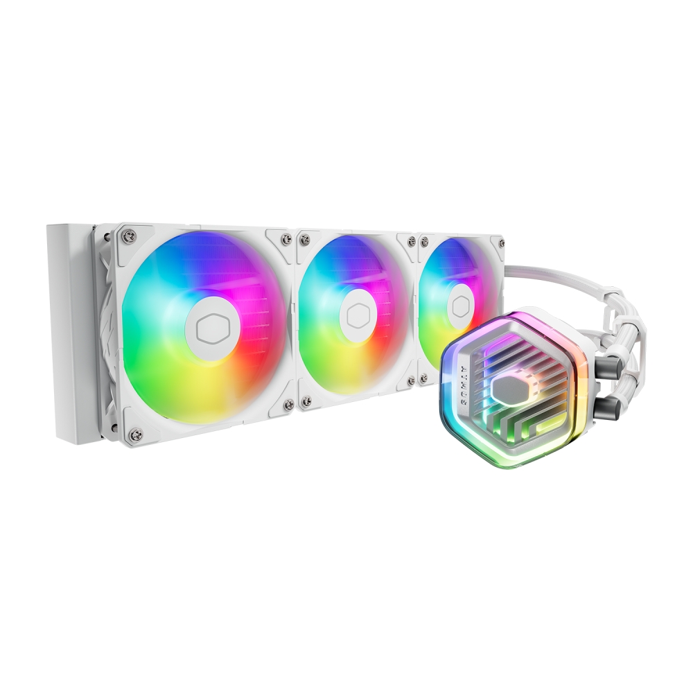 COOLER MASTER MASTERLIQUID 360 ARGB BLANCO - ENFRIAMIENTO LÍQUIDO EFICIENTE Y ESTILIZADO - 1