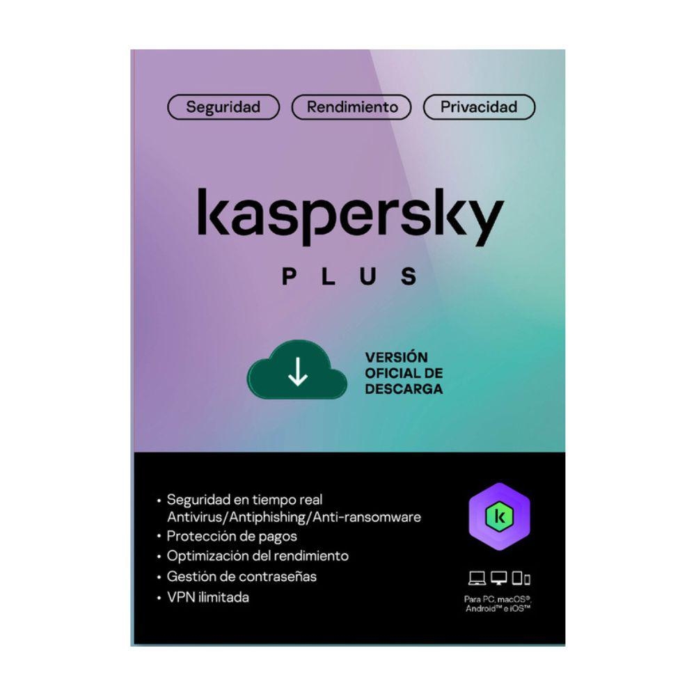 KASPERSKY PLUS 3 DISPOSITIVOS - PROTECCIÓN PREMIUM PARA LATAM CON ACTUALIZACIONES CONTINUAS - 1