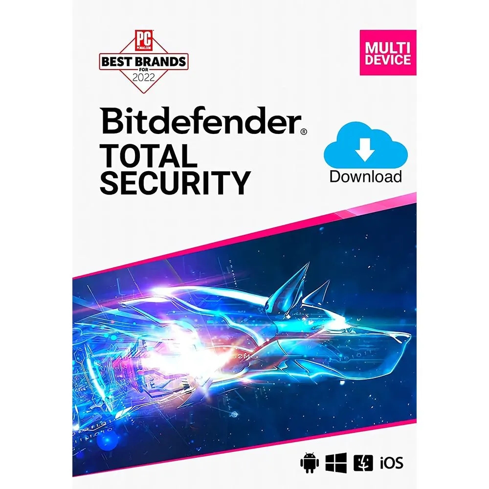 BITDEFENDER TOTAL SECURITY PARA 5 DISPOSITIVOS - LICENCIA 12 MESES, PROTECCIÓN ANTIVIRUS Y ANTIMALWARE COMPLETA - 1