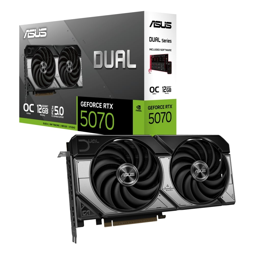 ASUS GEFORCE RTX 5070 - TARJETA GRÁFICA PCIE 5.0 | GDDR6, DISPLAYPORT Y HDMI, RENDIMIENTO SUPERIOR - 1